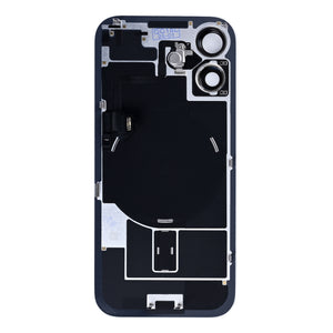 For Apple iPhone 17 Back Glass With NFC, Enlarged Camera Frame White Pulled