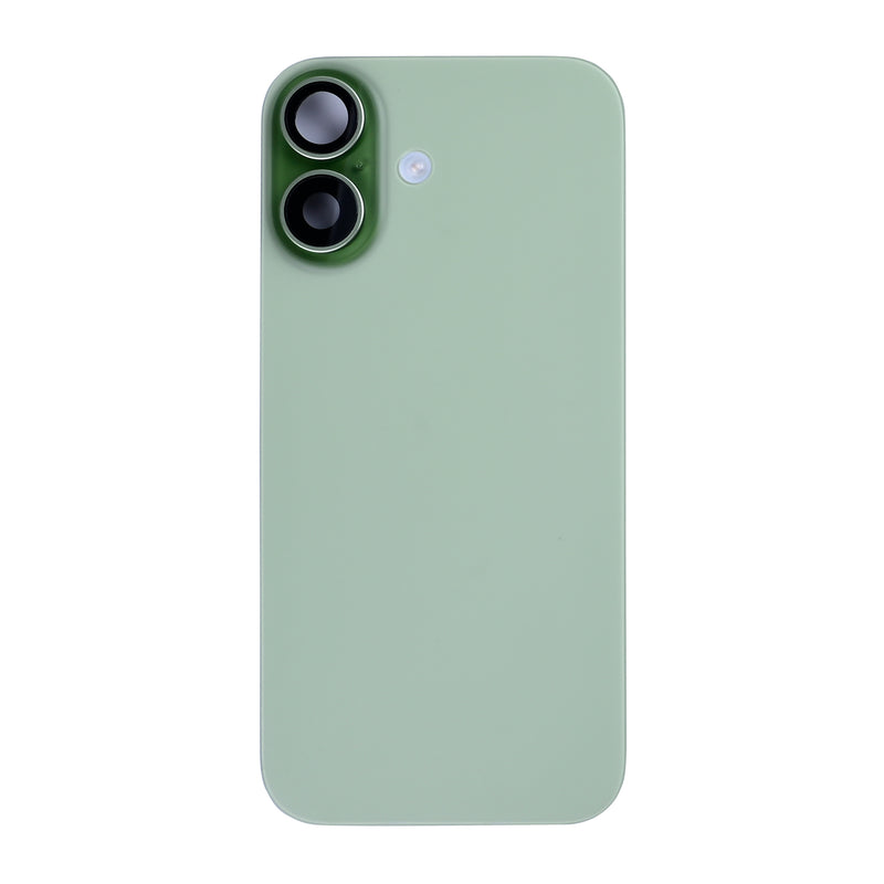 For Apple iPhone 17 Back Glass With NFC, Enlarged Camera Frame Sage Pulled
