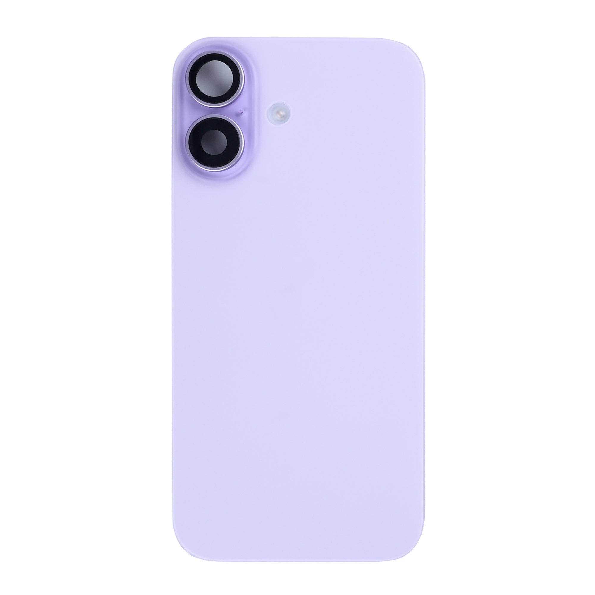 For Apple iPhone 17 Back Glass With NFC, Enlarged Camera Frame Lavender Pulled