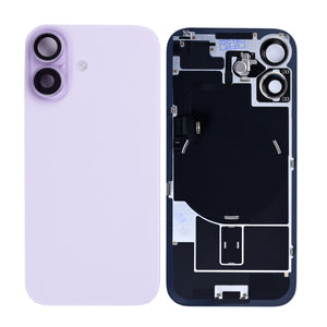 For Apple iPhone 17 Back Glass With NFC, Enlarged Camera Frame Lavender Pulled