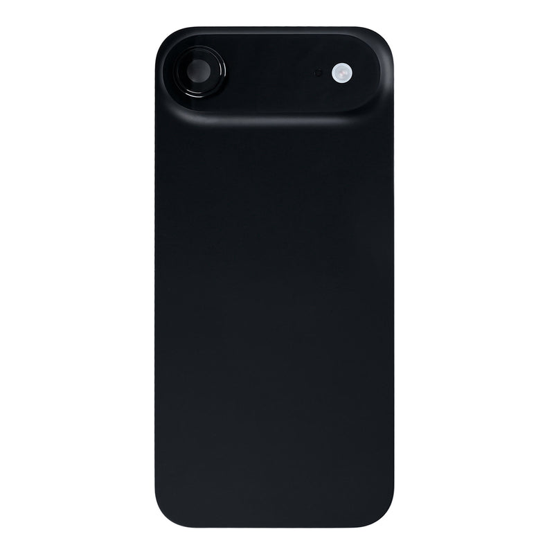 For Apple iPhone 17 Air Back Glass With NFC, Enlarged Camera Frame Space Black Pulled