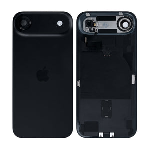 For Apple iPhone 17 Air Back Glass With NFC, Enlarged Camera Frame Space Black Pulled