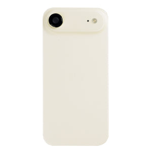 For Apple iPhone 17 Air Back Glass With NFC, Enlarged Camera Frame Light Gold Pulled