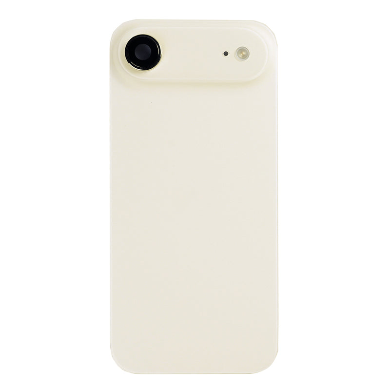 For Apple iPhone 17 Air Back Glass With NFC, Enlarged Camera Frame Light Gold Pulled