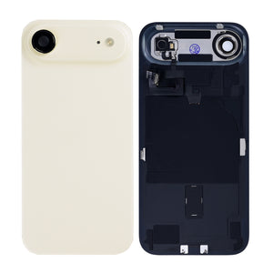 For Apple iPhone 17 Air Back Glass With NFC, Enlarged Camera Frame Light Gold Pulled