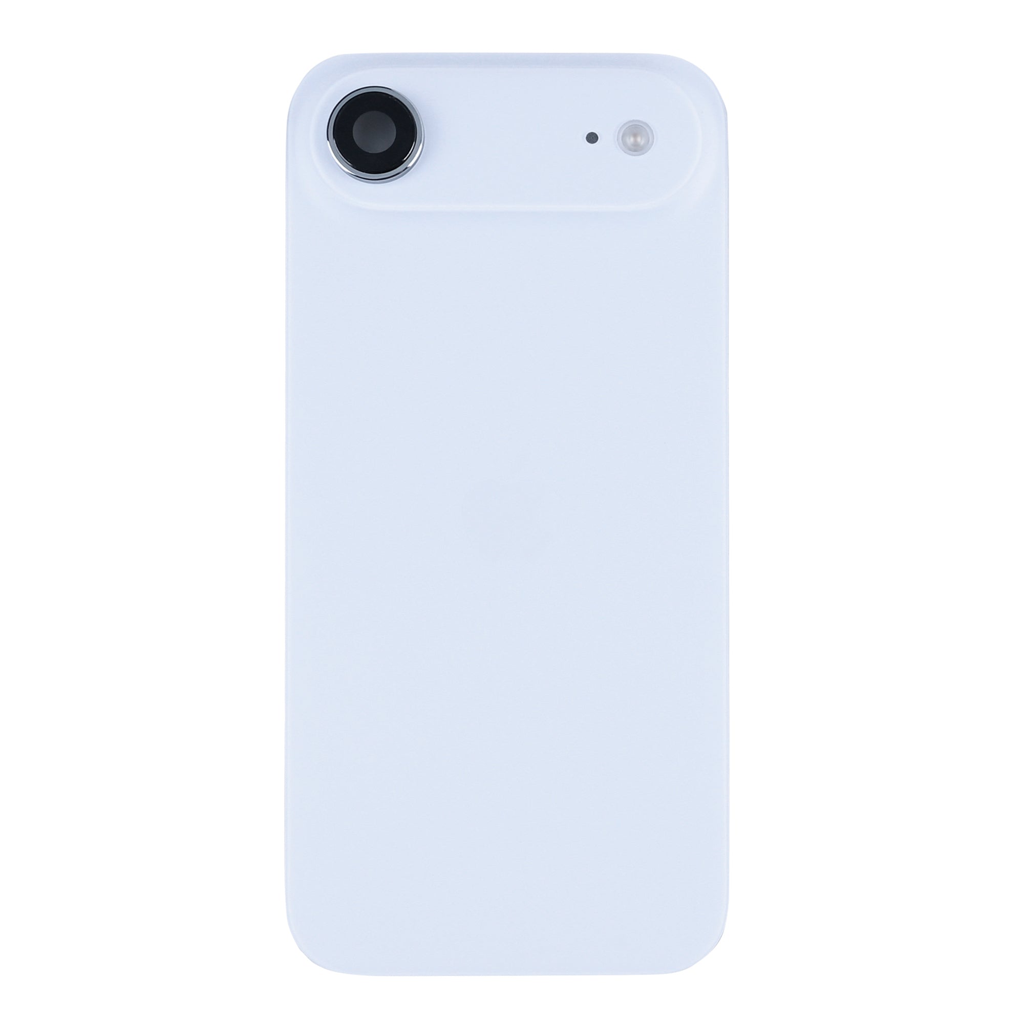 For Apple iPhone 17 Air Back Glass With NFC, Enlarged Camera Frame Sky Blue Pulled