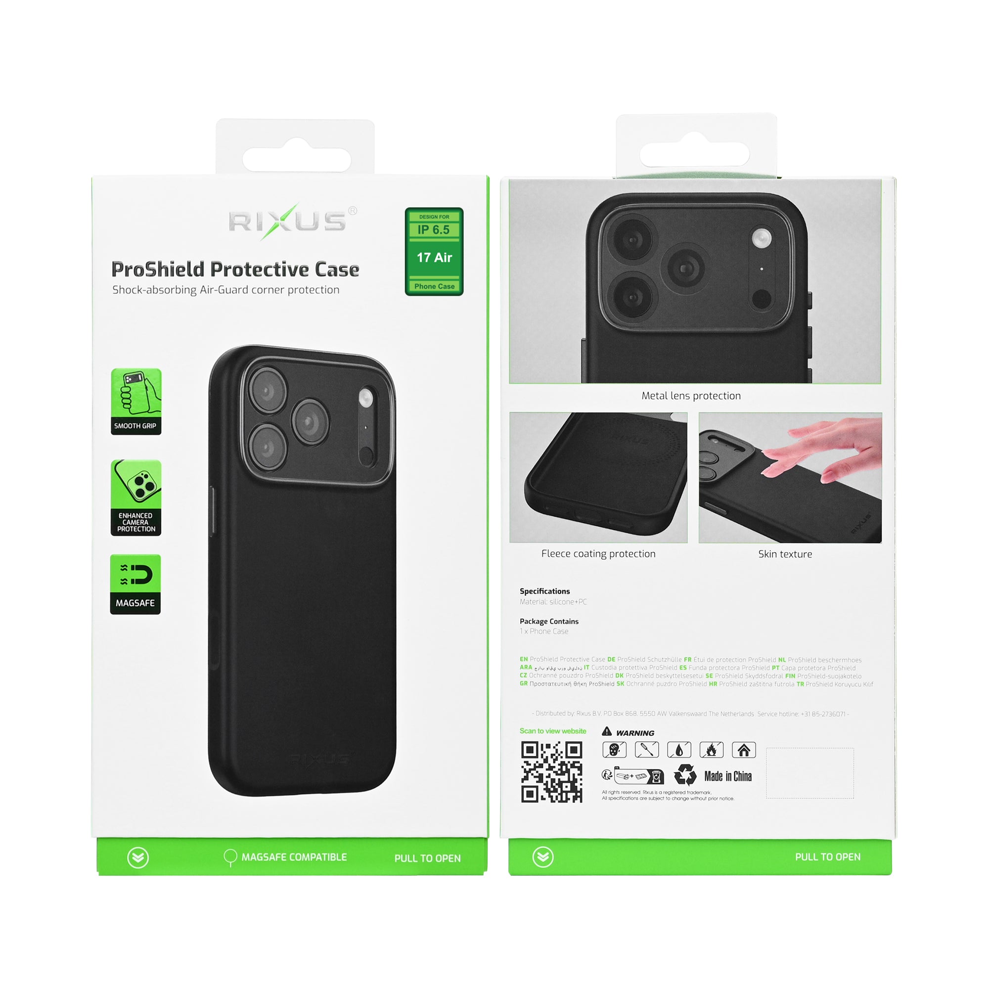 Rixus ProShield Case For Apple iPhone 17 Air Black