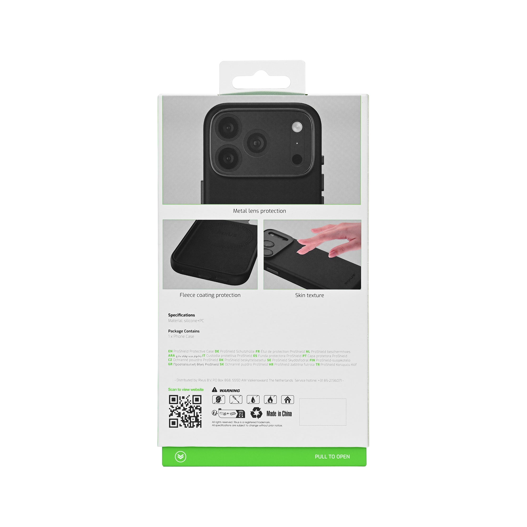 Rixus ProShield Case For Apple iPhone 16 Pro Black