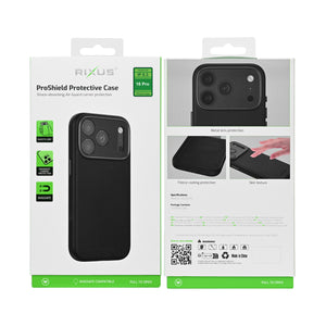 Rixus ProShield Case For Apple iPhone 16 Pro Black
