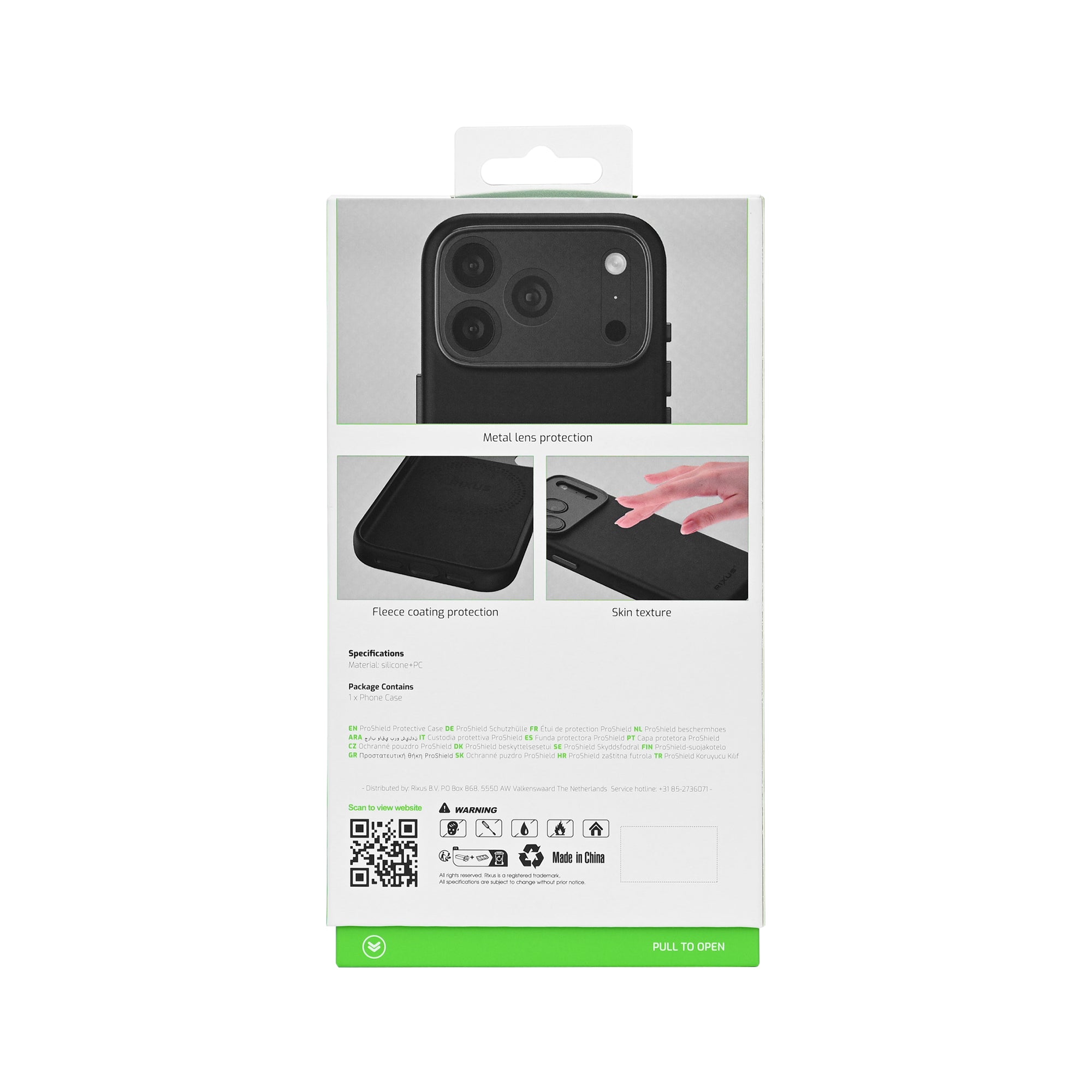 Rixus ProShield Case For Apple iPhone 15 Pro Black