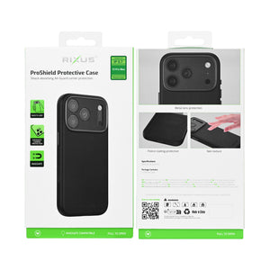 Rixus ProShield Case For Apple iPhone 15 Pro Max Black
