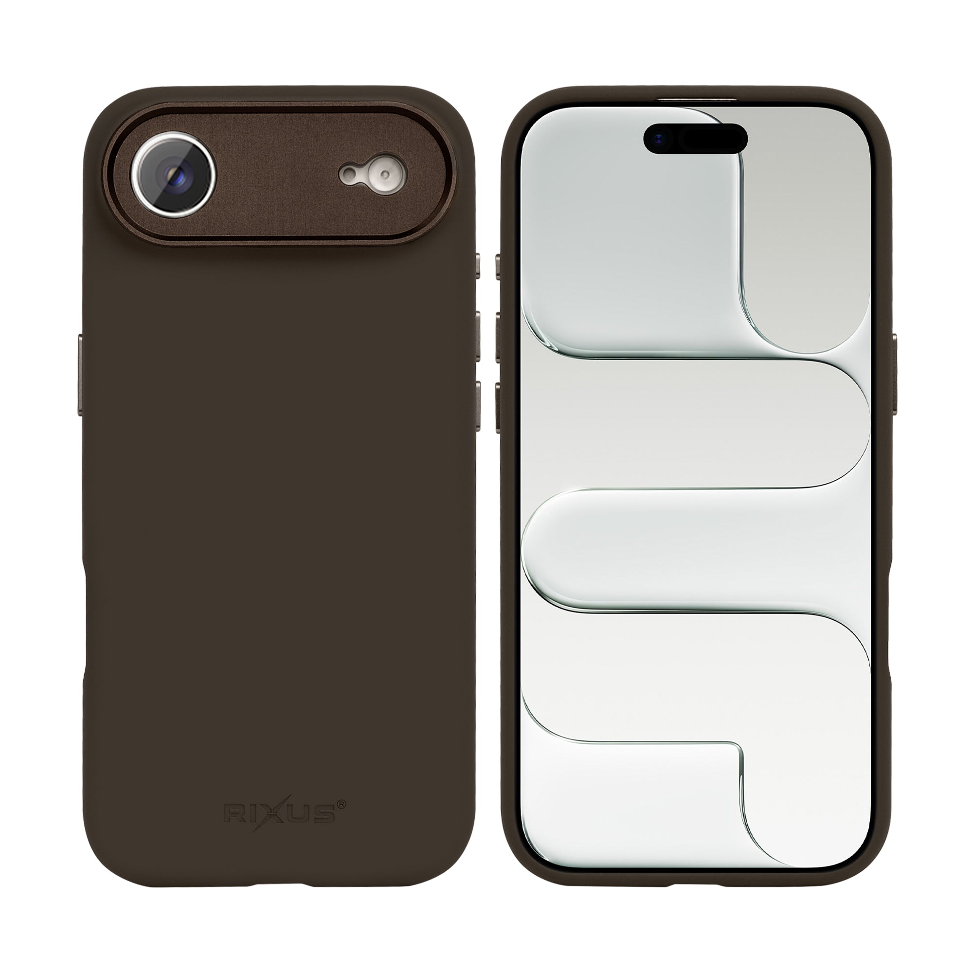 Rixus ProShield Case For Apple iPhone 17 Air Dark Brown