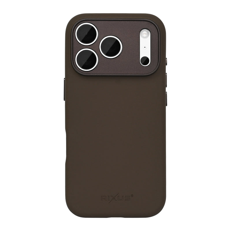 Rixus ProShield Case For Apple iPhone 17 Pro Dark Brown