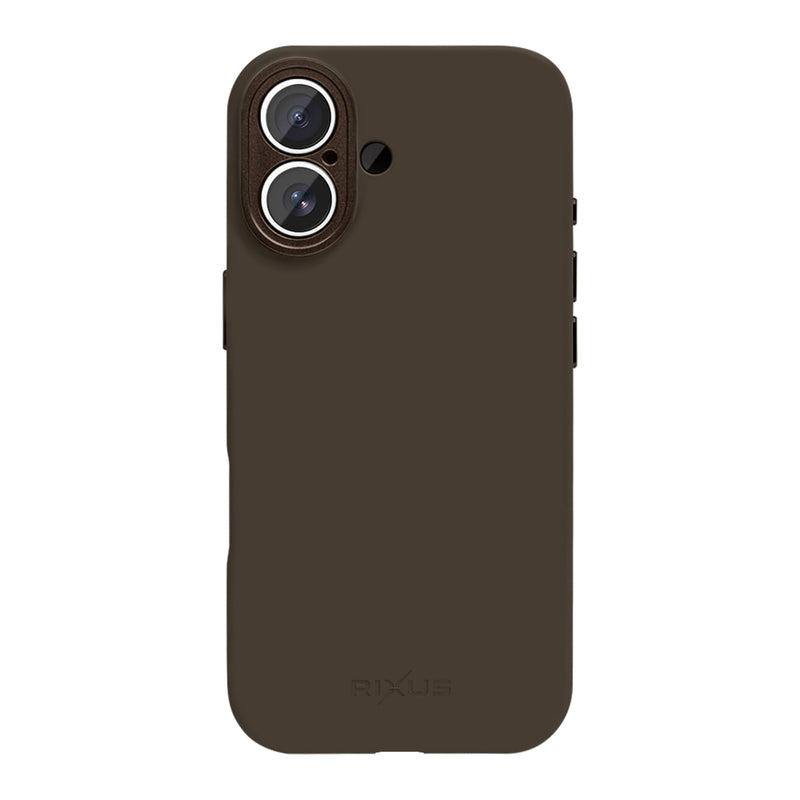 Rixus ProShield Case For Apple iPhone 16 Dark Brown