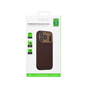 Rixus ProShield Case For Apple iPhone 16 Dark Brown