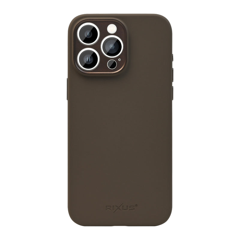 Rixus ProShield Case For Apple iPhone 16 Pro Dark Brown