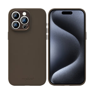 Rixus ProShield Case For Apple iPhone 15 Pro Dark Brown