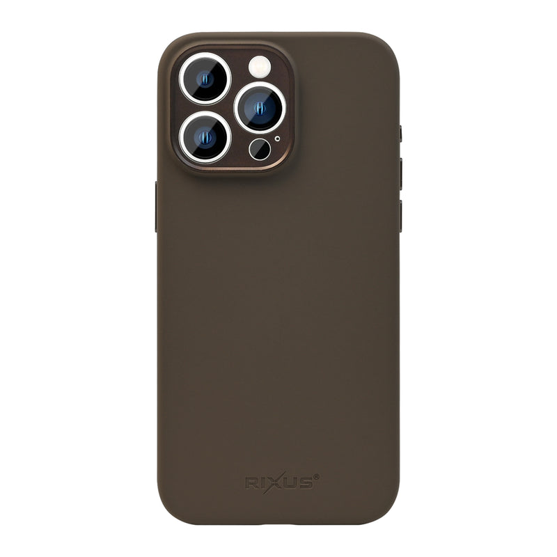 Rixus ProShield Case For Apple iPhone 15 Pro Max Dark Brown