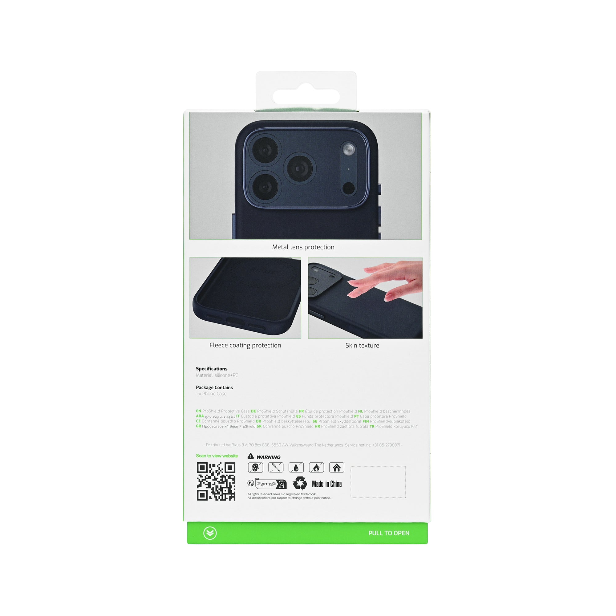 Rixus ProShield Case For Apple iPhone 16 Pro Dark Blue