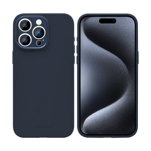 Rixus ProShield Case For Apple iPhone 15 Pro Dark Blue