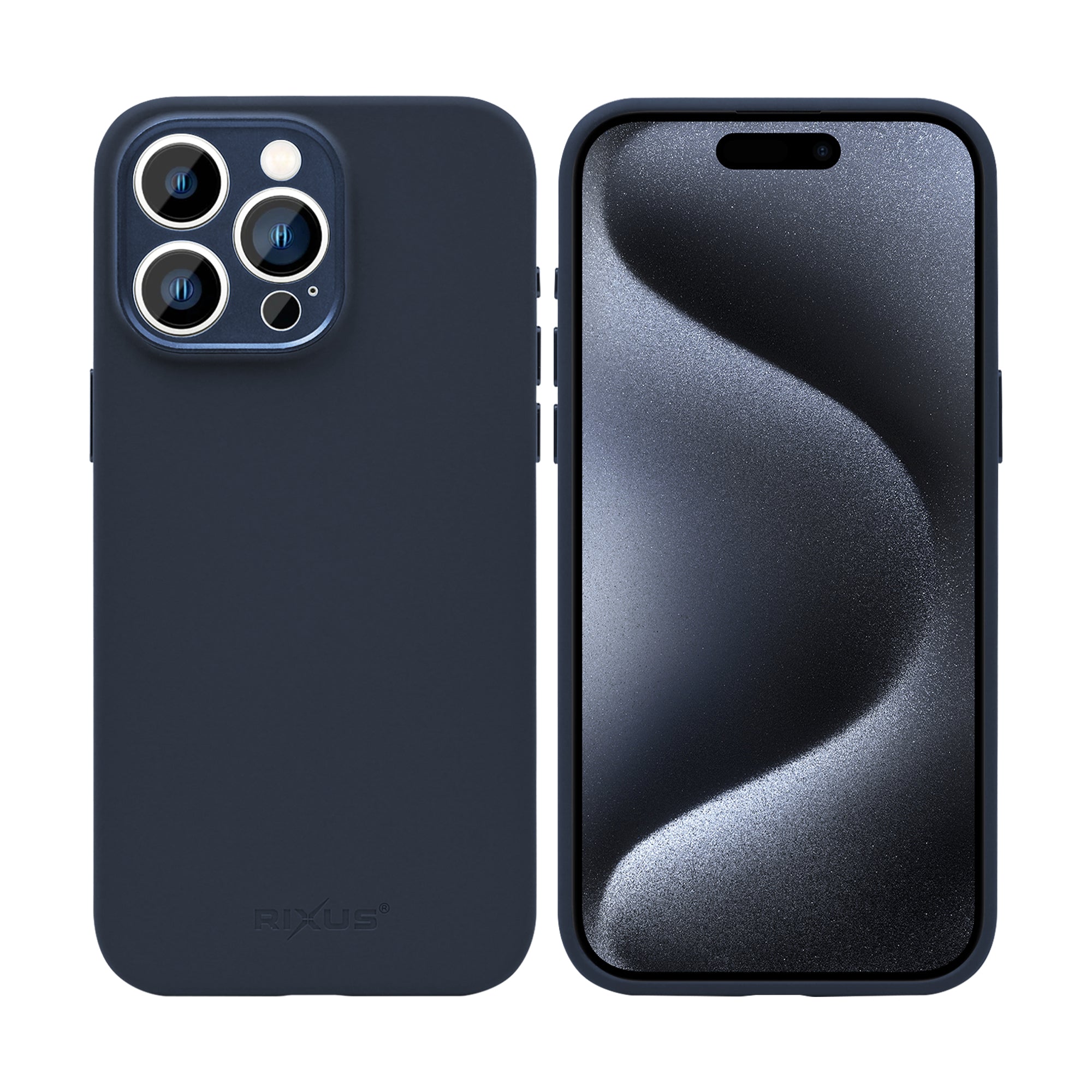 Rixus ProShield Case For Apple iPhone 15 Pro Max Dark Blue