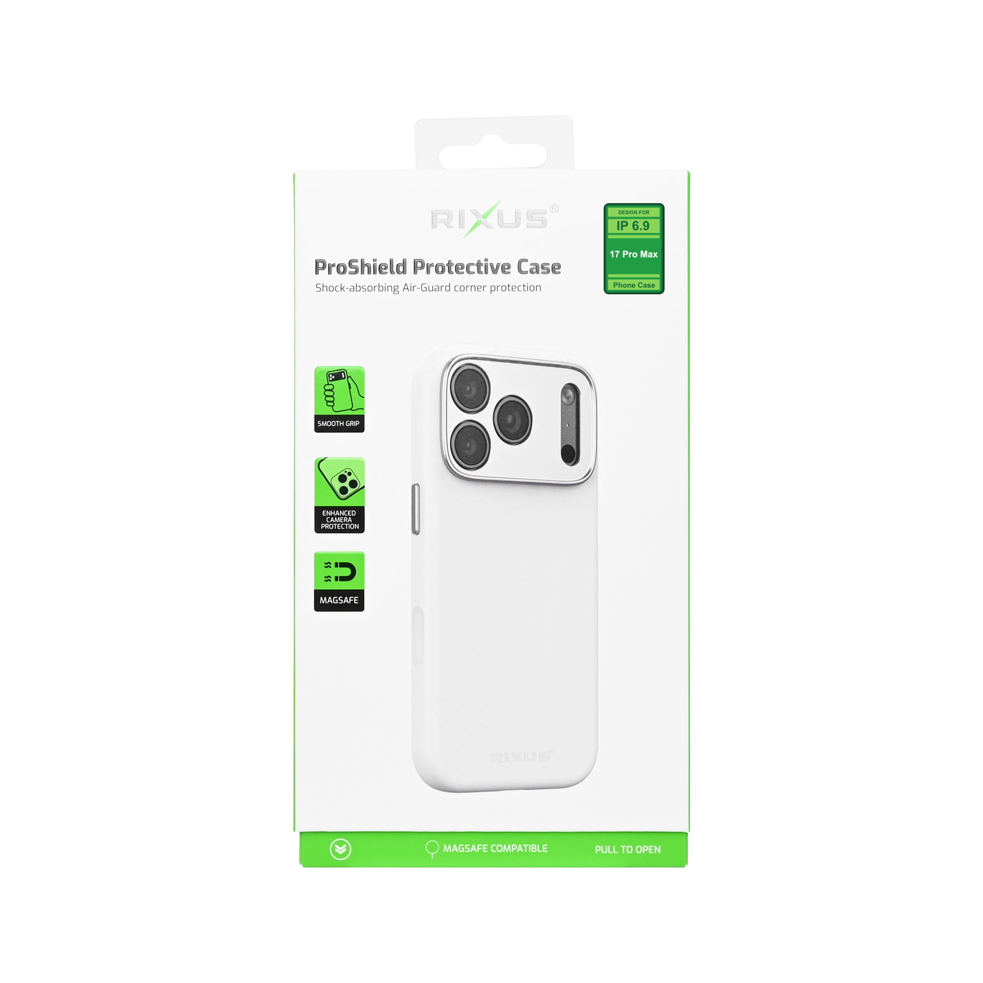 Rixus ProShield Case For Apple iPhone 17 Pro Max White