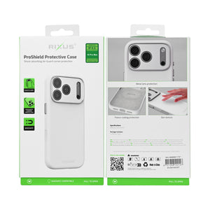 Rixus ProShield Case For Apple iPhone 16 Pro Max White