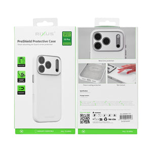 Rixus ProShield Case For Apple iPhone 15 Pro White