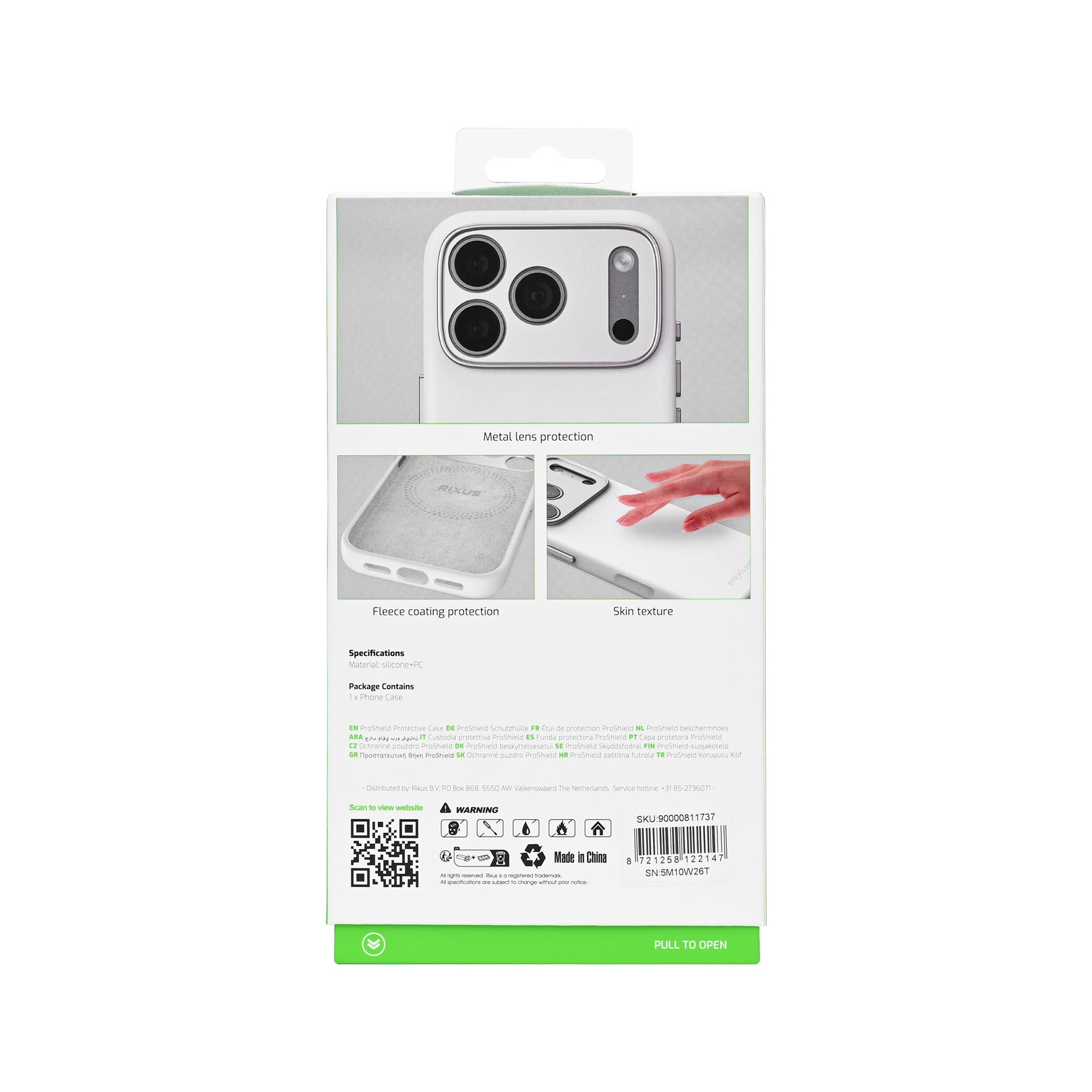 Rixus ProShield Case For Apple iPhone 15 Pro Max White