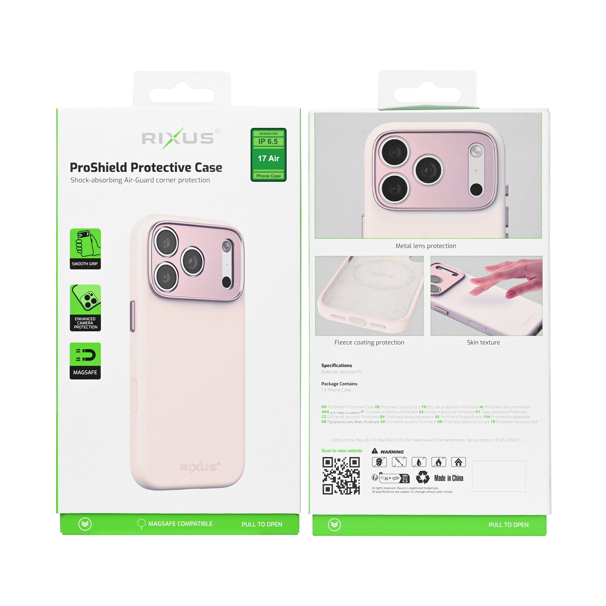 Rixus ProShield Case For Apple iPhone 17 Air Pink