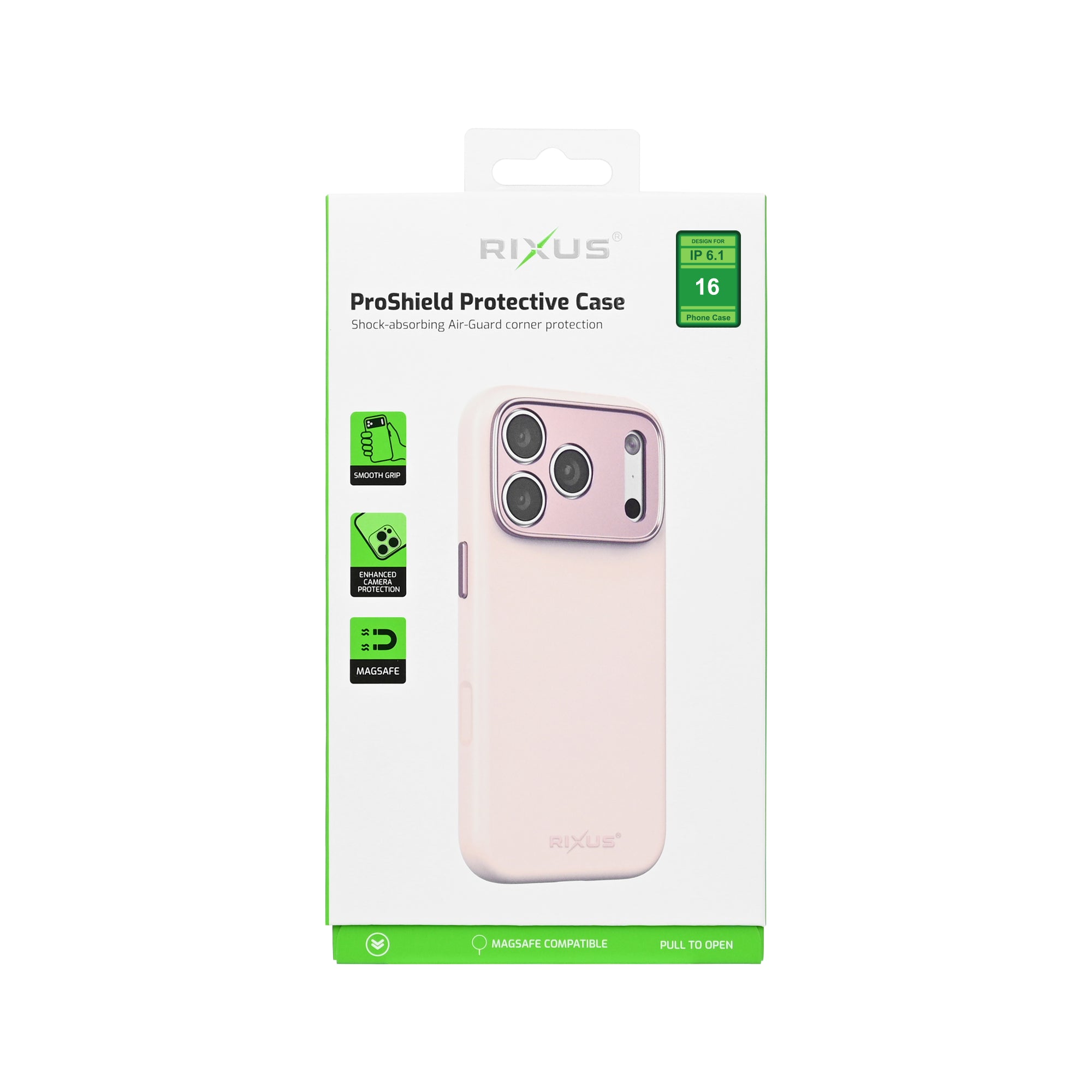 Rixus ProShield Case For Apple iPhone 16 Pink