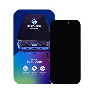 PIXDURA For Apple iPhone 17 Display And Digitizer Soft-OLED Premium (IC Removable) (120Hz)