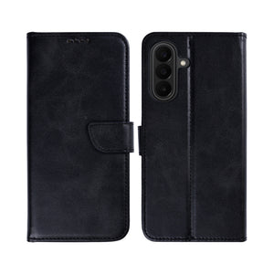 Rixus Bookcase For Samsung Galaxy A27 Black