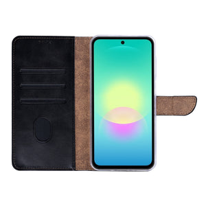 Rixus Bookcase For Samsung Galaxy A27 Black