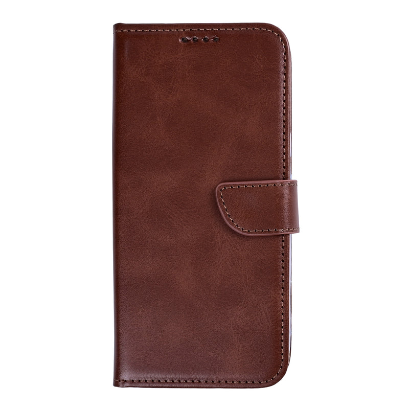 Rixus Bookcase For Samsung Galaxy A57 Brown