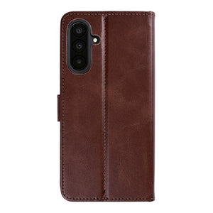 Rixus Bookcase For Samsung Galaxy A57 Brown