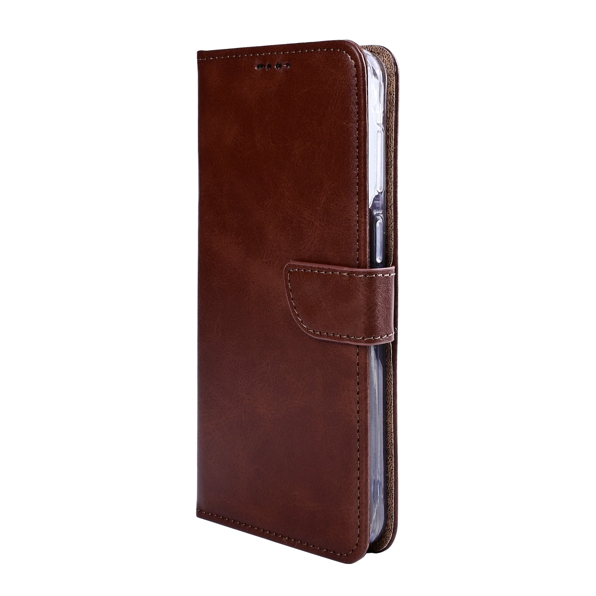 Rixus Bookcase For Samsung Galaxy A57 Brown