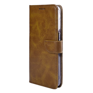 Rixus Bookcase For Samsung Galaxy A57 Light Brown