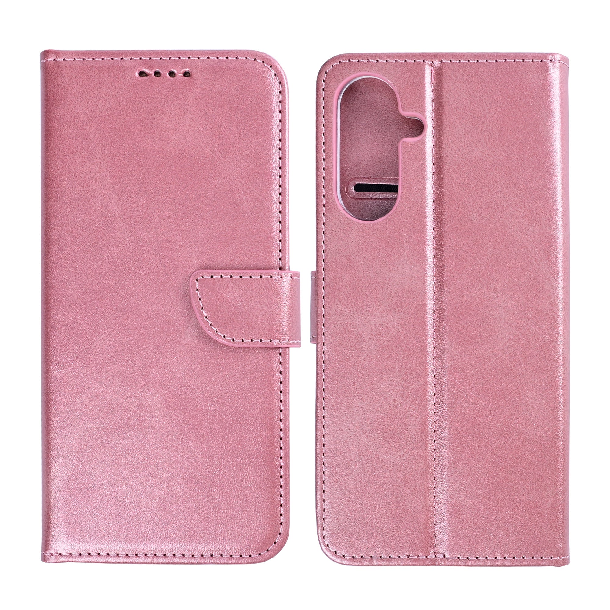 Rixus Bookcase For Samsung Galaxy A57 Pink