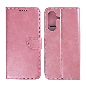 Rixus Bookcase For Samsung Galaxy A57 Pink
