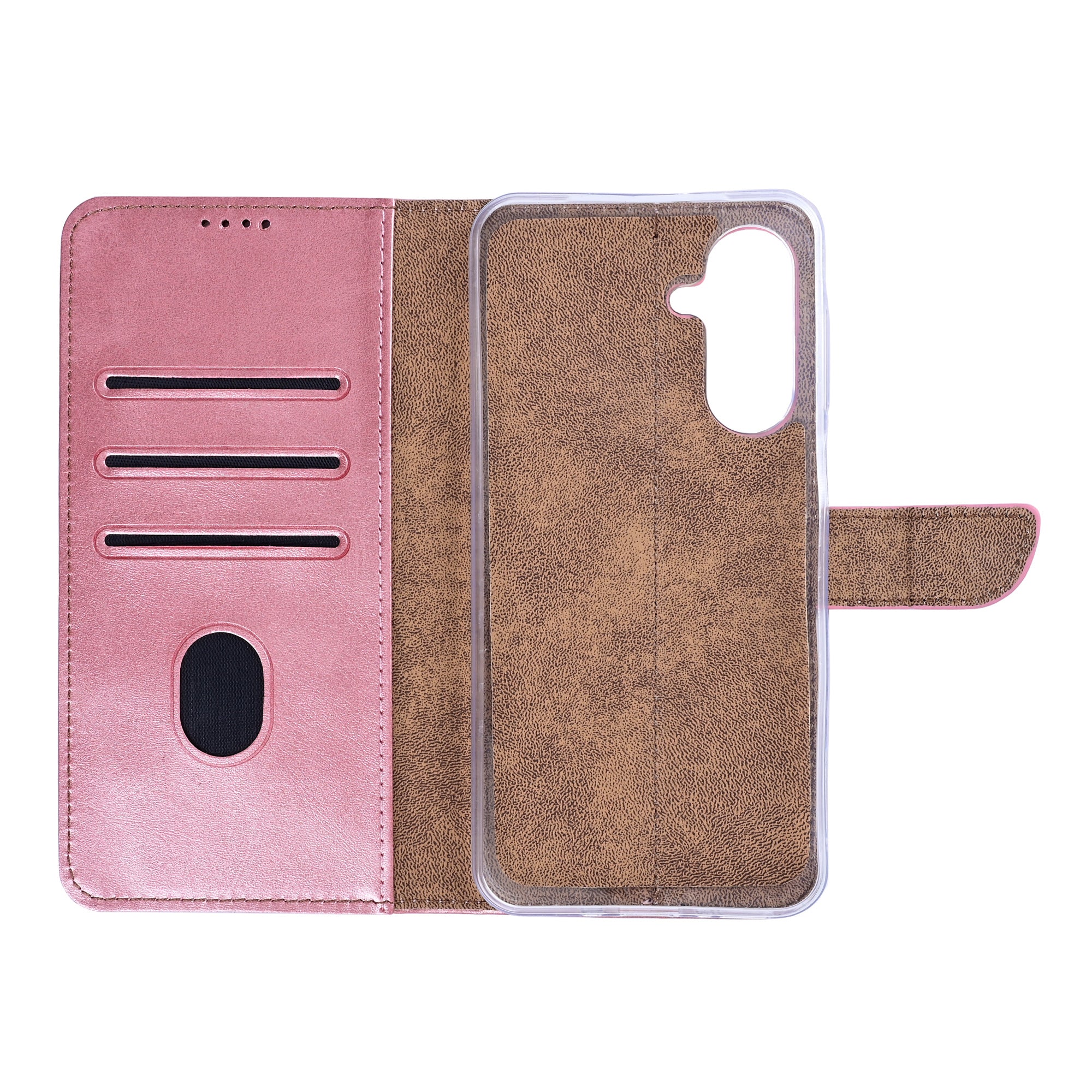 Rixus Bookcase For Samsung Galaxy A57 Pink