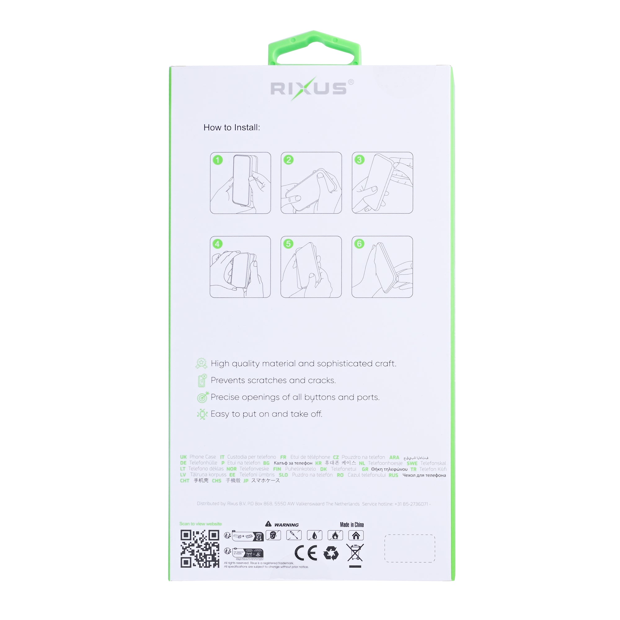 Rixus Anti-Burst Case For Samsung Galaxy A57 Transparent