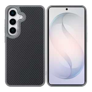 Rixus Mag Carbon With MagSafe Compatible For Samsung Galaxy S26 Titanium Grey