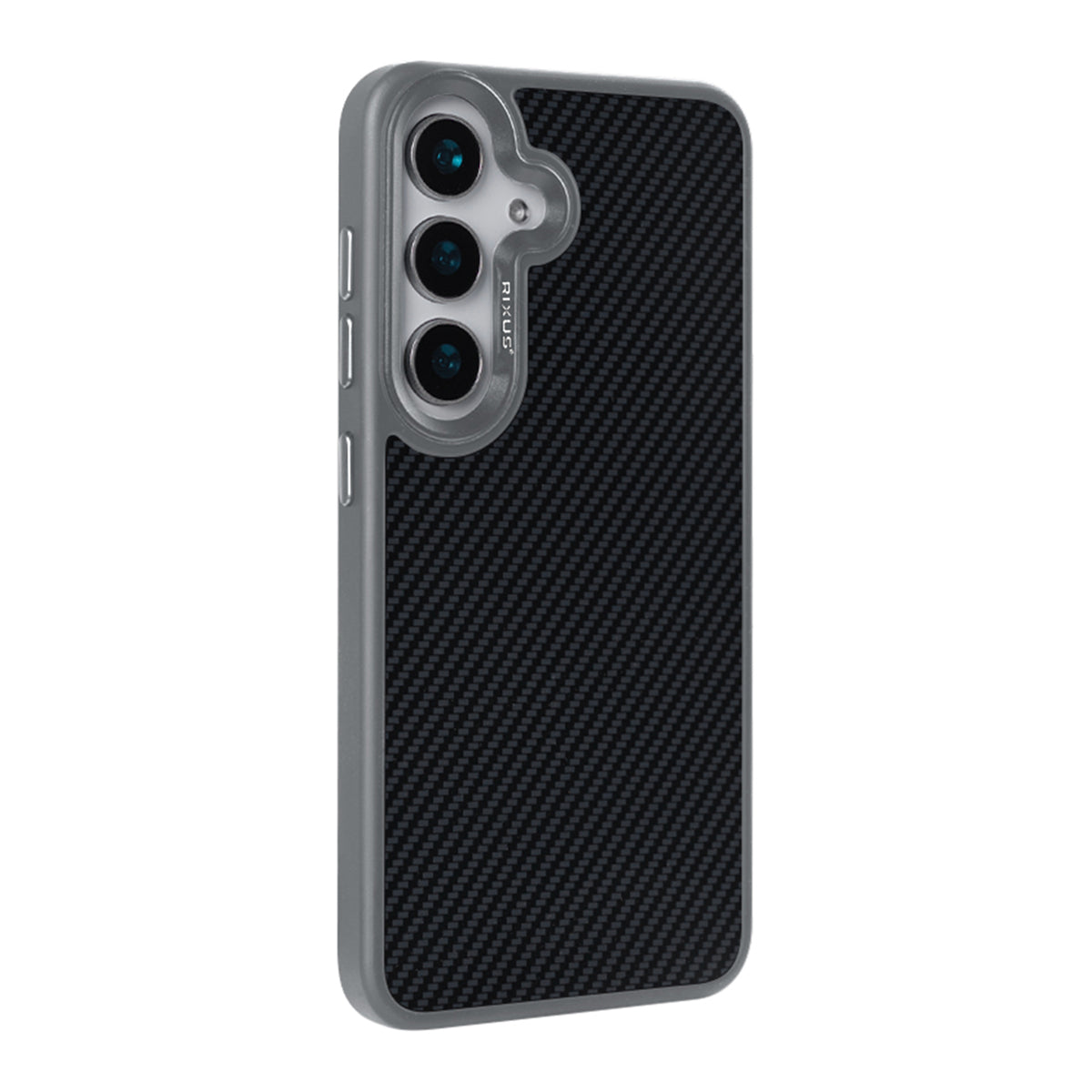 Rixus Mag Carbon With MagSafe Compatible For Samsung Galaxy S26 Titanium Grey