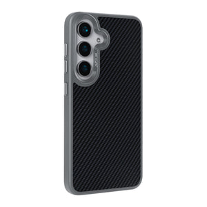 Rixus Mag Carbon With MagSafe Compatible For Samsung Galaxy S26 Titanium Grey