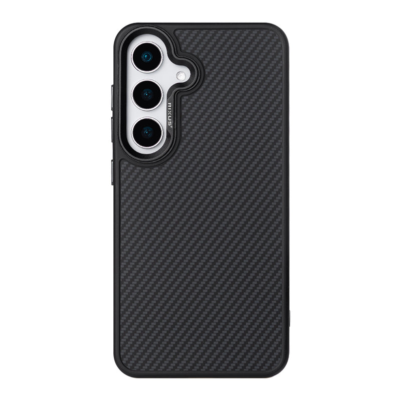 Rixus Mag Carbon With MagSafe Compatible For Samsung Galaxy S26 Black