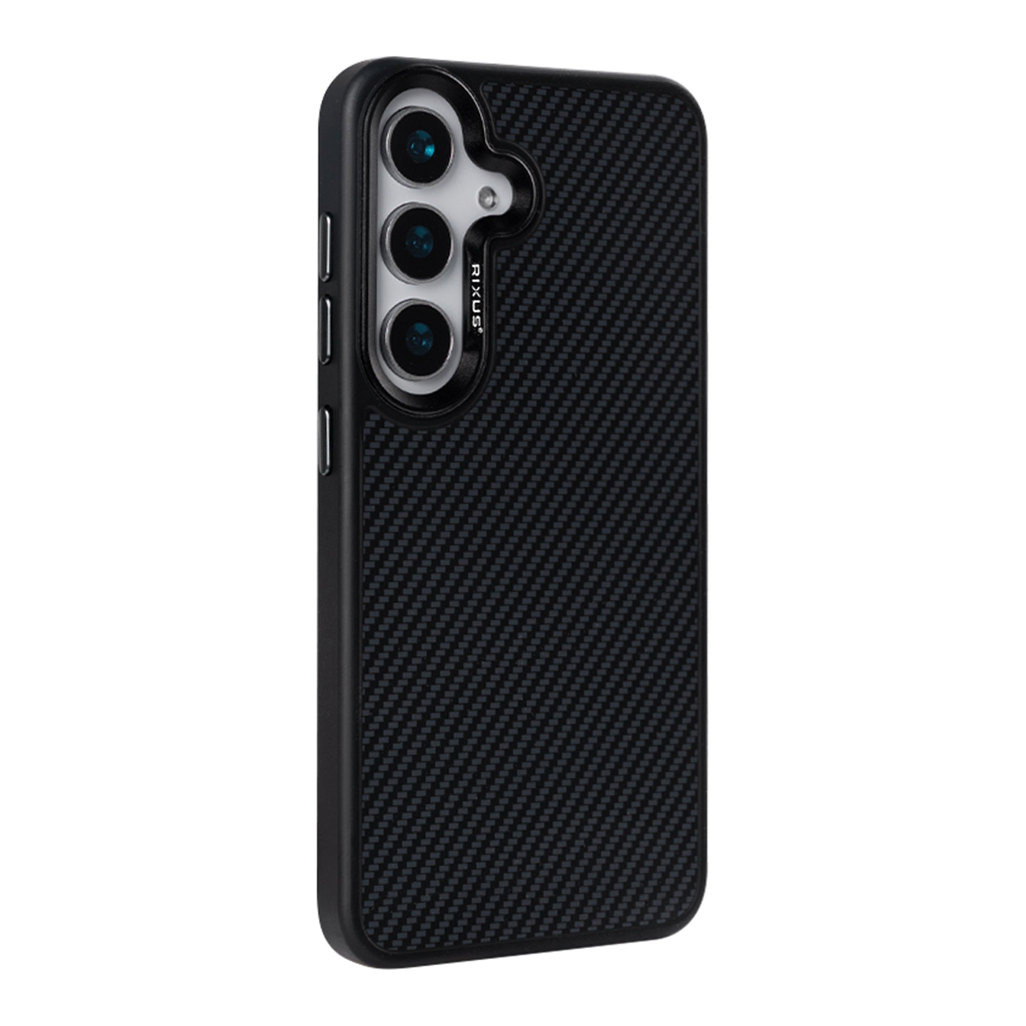 Rixus Mag Carbon With MagSafe Compatible For Samsung Galaxy S26 Black