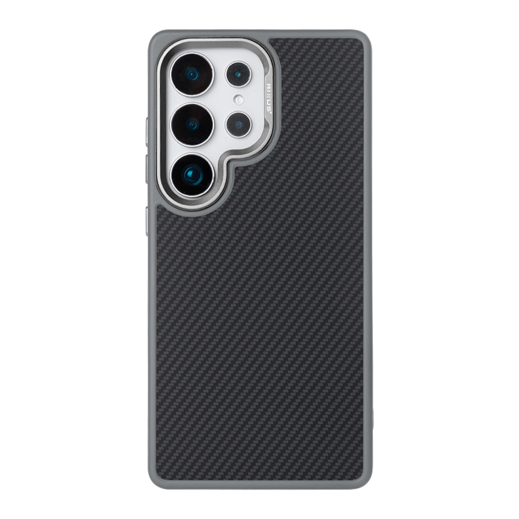Rixus Mag Carbon With MagSafe Compatible For Samsung Galaxy S26 Ultra Titanium Grey