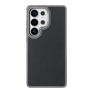 Rixus Mag Carbon With MagSafe Compatible For Samsung Galaxy S26 Ultra Titanium Grey