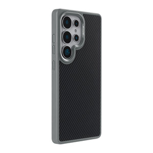 Rixus Mag Carbon With MagSafe Compatible For Samsung Galaxy S26 Ultra Titanium Grey